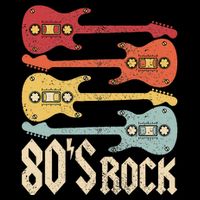 80s Rock Band Guitar Cassette Tape 1980s 80s Cooling Performance Crew T-Shirt