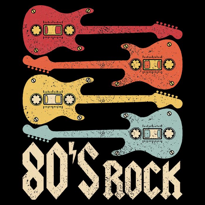 80s Rock Band Guitar Cassette Tape 1980s 80s Cooling Performance Crew T-Shirt