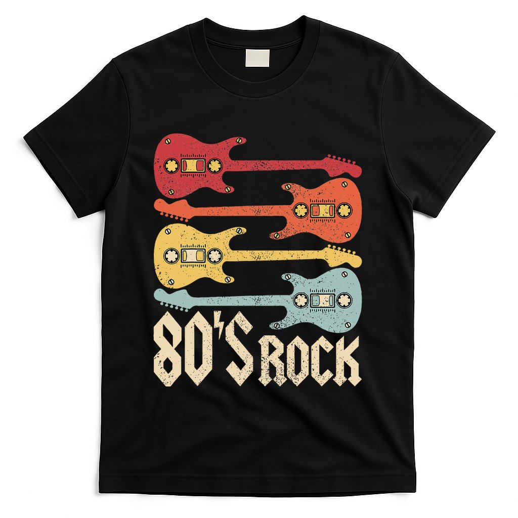 80s Rock Band Guitar Cassette Tape 1980s 80s T-Shirt