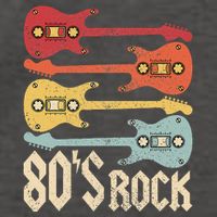 80s Rock Band Guitar Cassette Tape 1980s 80s Vector Backpack