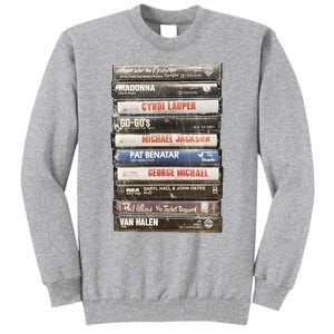 80S Rock Cassette Tall Sweatshirt