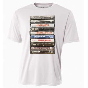 80S Rock Cassette Cooling Performance Crew T-Shirt