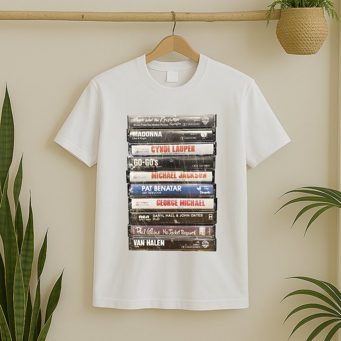 80S Rock Cassette T-Shirt