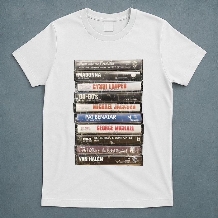 80S Rock Cassette T-Shirt