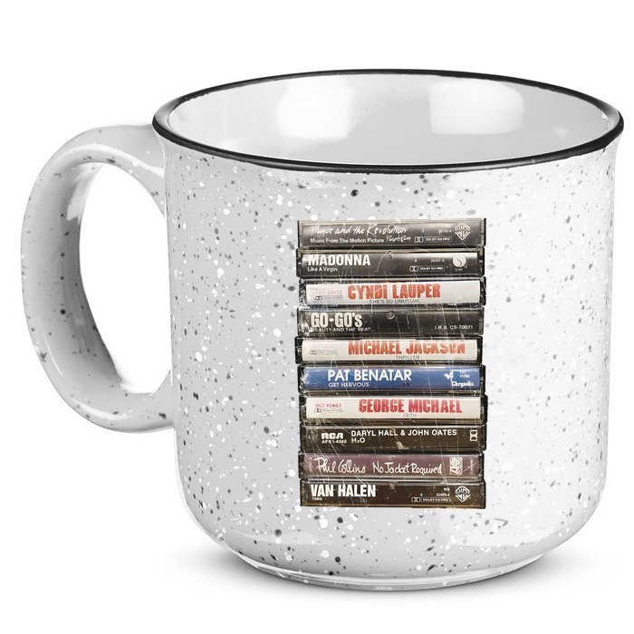 80S Rock Cassette 15oz Campfire Ceramic Mug
