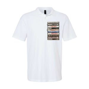 80S Rock Cassette Softstyle Adult Sport Polo