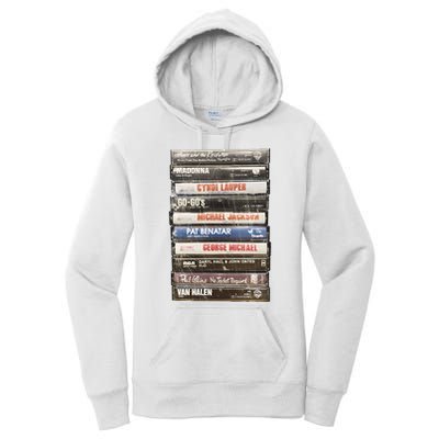 80S Rock Cassette Women's Pullover Hoodie