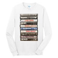 80S Rock Cassette Tall Long Sleeve T-Shirt