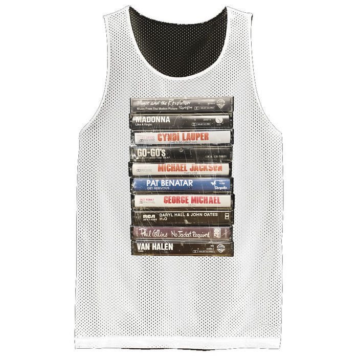 80S Rock Cassette Mesh Reversible Basketball Jersey Tank