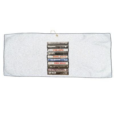 80S Rock Cassette Large Microfiber Waffle Golf Towel