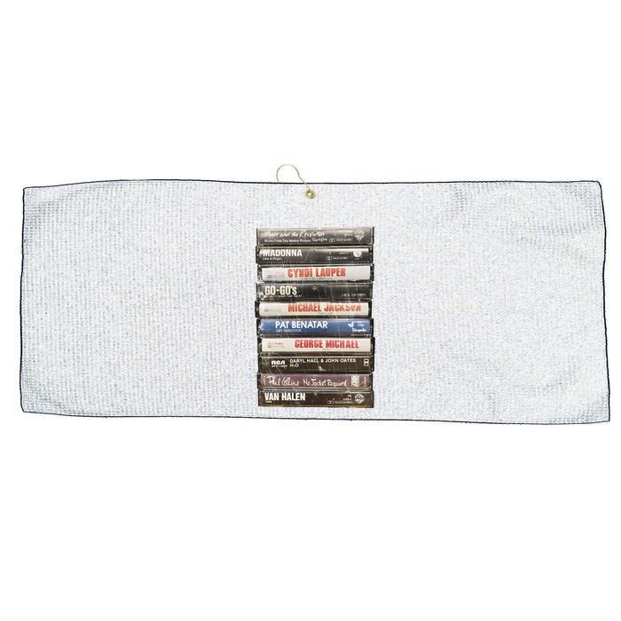 80S Rock Cassette Large Microfiber Waffle Golf Towel