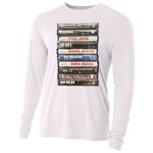 80S Rock Cassette Cooling Performance Long Sleeve Crew