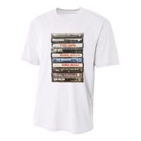 80S Rock Cassette Youth Performance Sprint T-Shirt