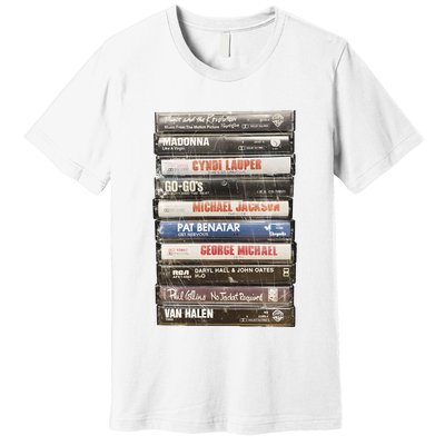 80S Rock Cassette Premium T-Shirt