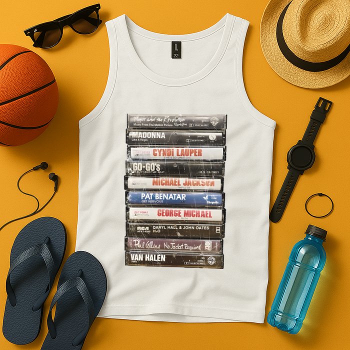 80S Rock Cassette Tank Top