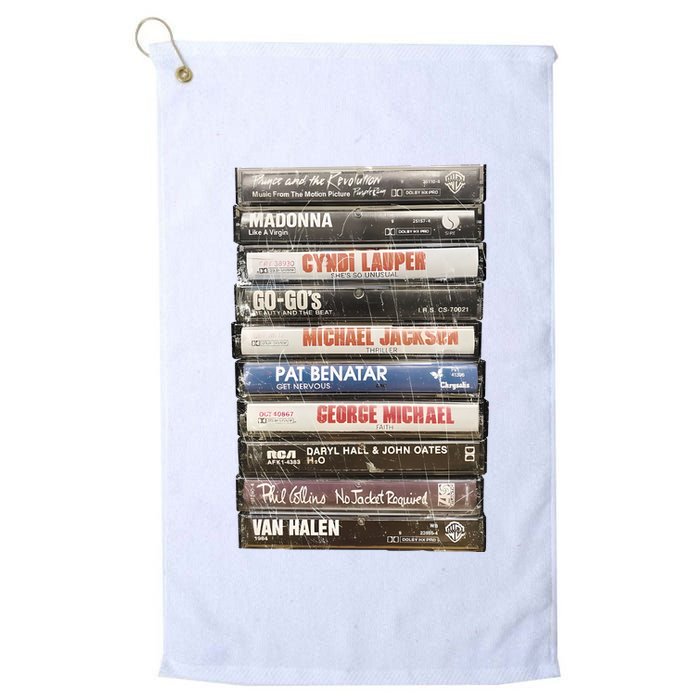 80S Rock Cassette Golf Towel