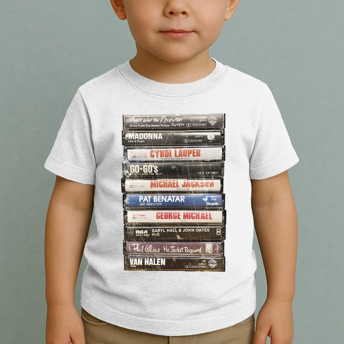 80S Rock Cassette Toddler T-Shirt