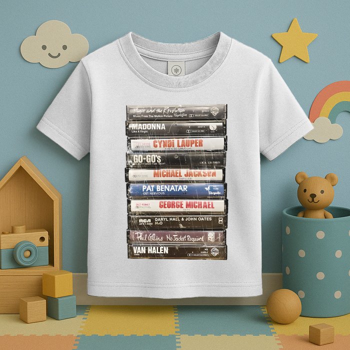 80S Rock Cassette Toddler T-Shirt