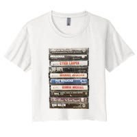 80S Rock Cassette Crop Top