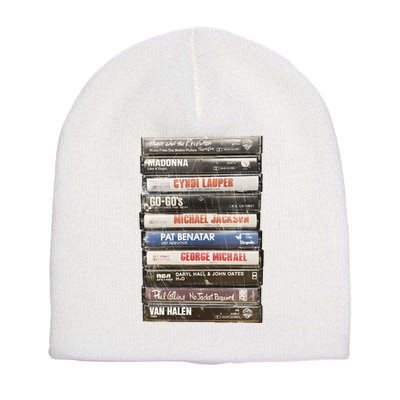 80S Rock Cassette Short Acrylic Beanie