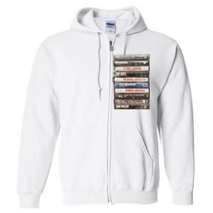 80S Rock Cassette Full Zip Hoodie