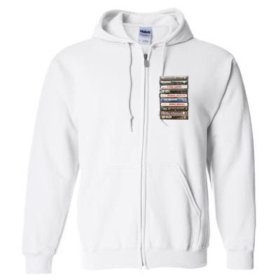 80S Rock Cassette Full Zip Hoodie