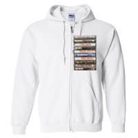 80S Rock Cassette Full Zip Hoodie