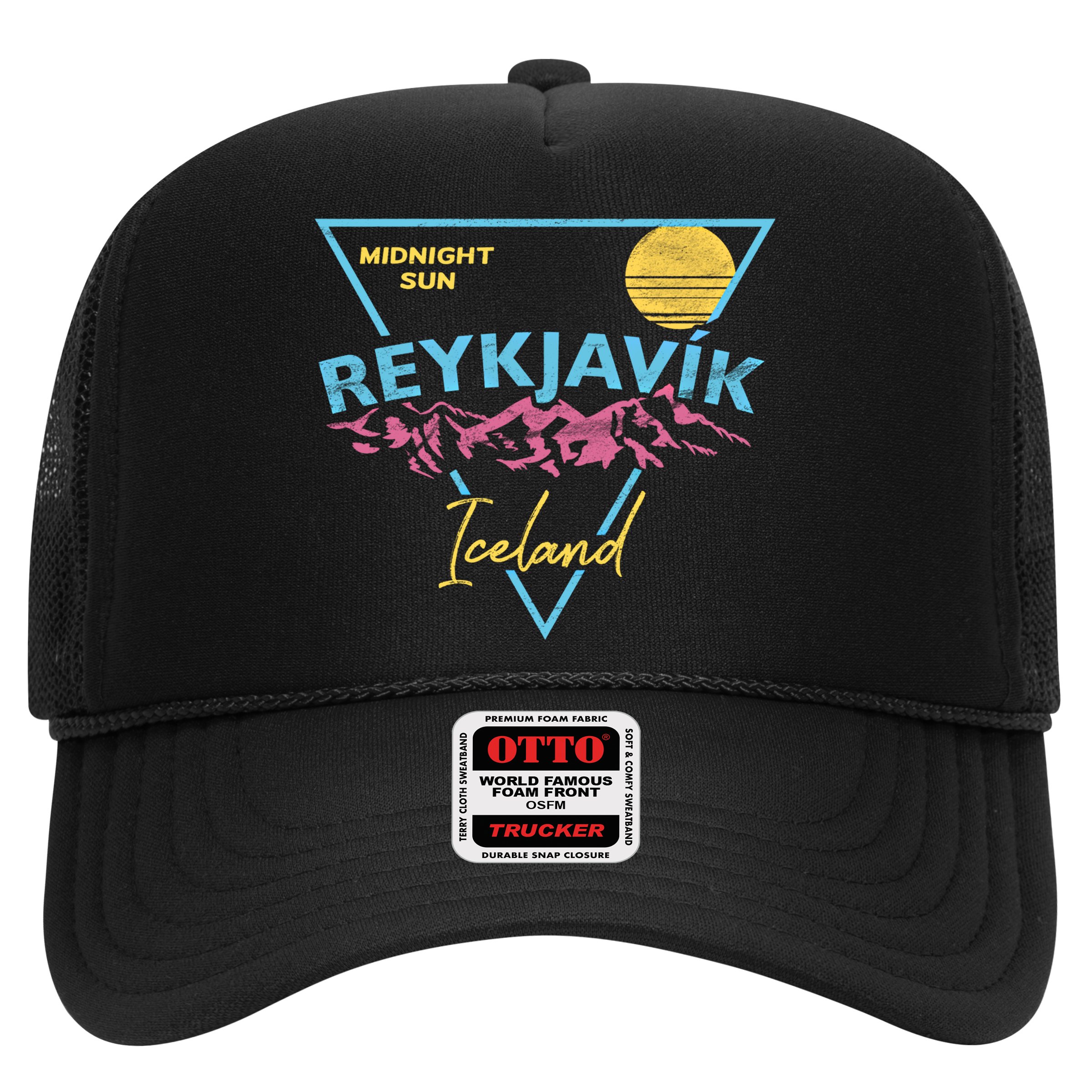 80's Reykjavik Iceland Gift Cute Gift Midnight Sun Hat