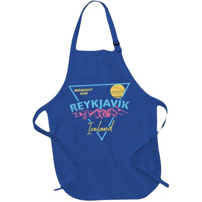 80's Reykjavik Iceland Gift Cute Gift Midnight Sun Apron