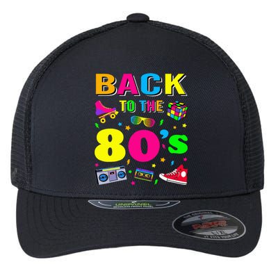 80s Retro Motto I Love 80S Flexfit Unipanel Trucker Cap