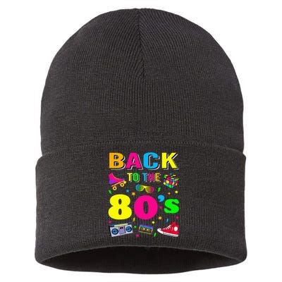 80s Retro Motto I Love 80S Sustainable Knit Beanie