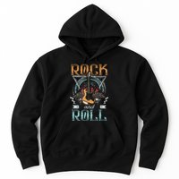 80s Rock & Roll Music Guitar Wings Hoodie