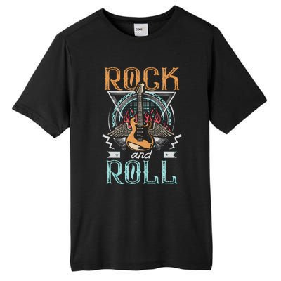 80s Rock & Roll Music Guitar Wings Tall Fusion ChromaSoft Performance T-Shirt