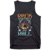 80s Rock & Roll Music Guitar Wings Tank Top