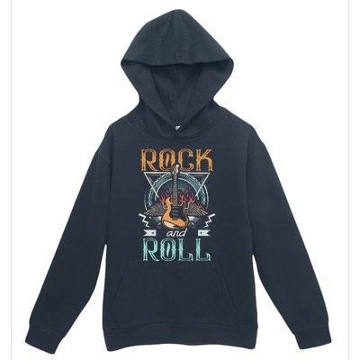 80s Rock & Roll Music Guitar Wings Urban Pullover Hoodie