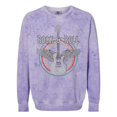 80S Rock T S Band Vintage Band T S Concert Colorblast Crewneck Sweatshirt