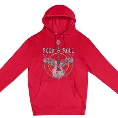 80S Rock T S Band Vintage Band T S Concert Premium Pullover Hoodie