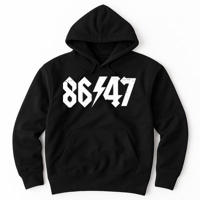 8647 Retro Vintage 80s Style Rock Anti Trump Hoodie