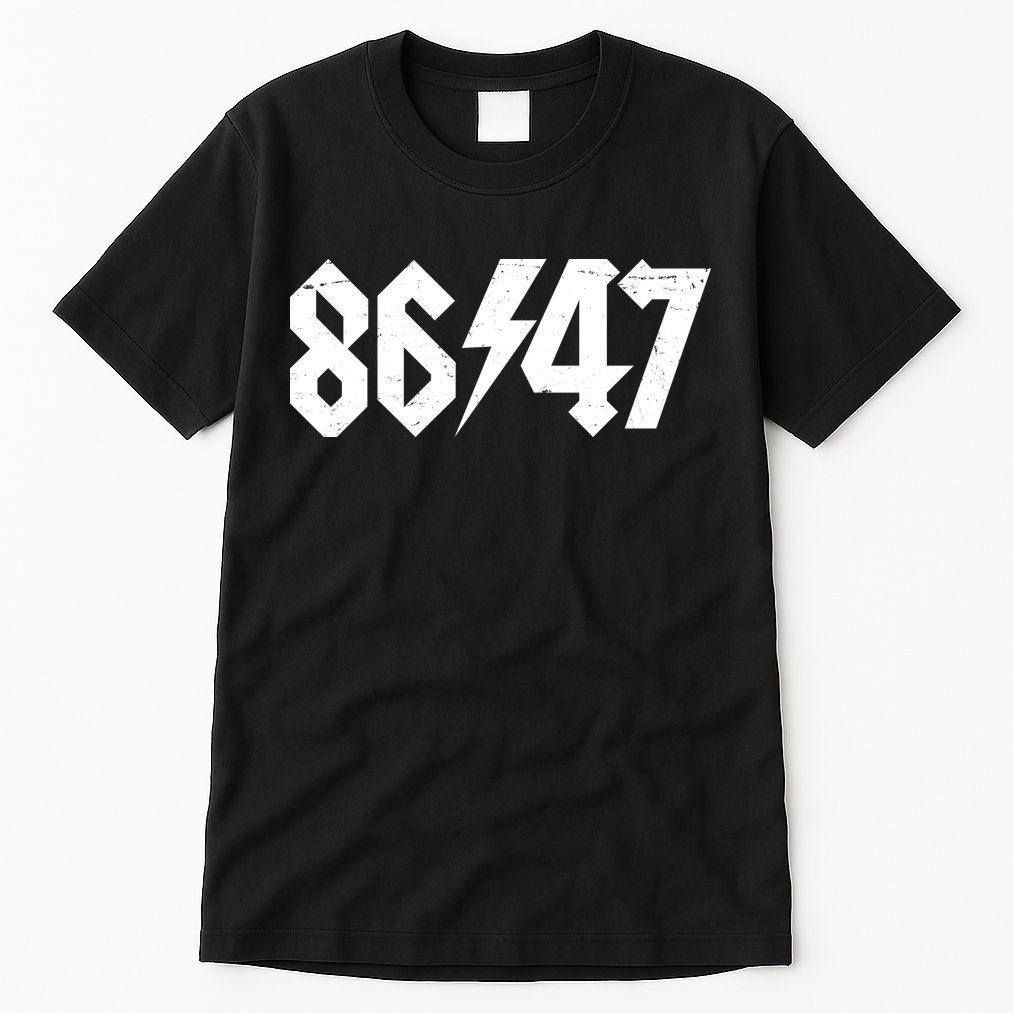 8647 Retro Vintage 80s Style Rock Anti Trump Tall T-Shirt
