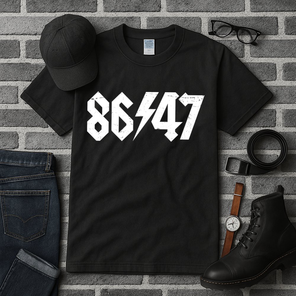 8647 Retro Vintage 80s Style Rock Anti Trump Tall T-Shirt