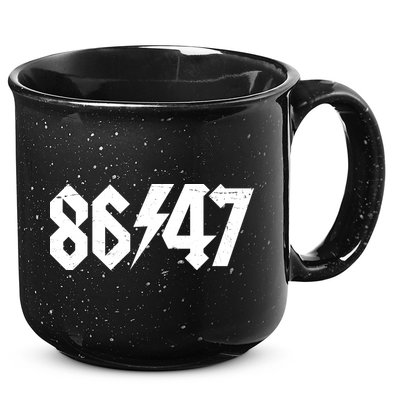 8647 Retro Vintage 80s Style Rock Anti Trump 15oz Campfire Ceramic Mug