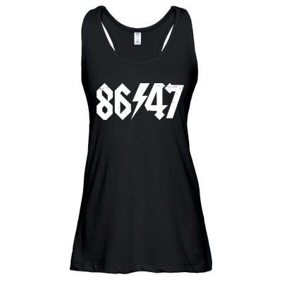 8647 Retro Vintage 80s Style Rock Anti Trump Ladies Essential Flowy Tank