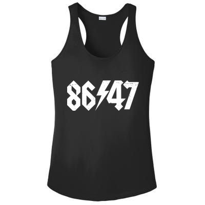 8647 Retro Vintage 80s Style Rock Anti Trump Ladies PosiCharge Competitor Racerback Tank