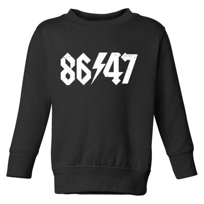 8647 Retro Vintage 80s Style Rock Anti Trump Toddler Sweatshirt