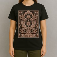 8647 Subtle Anti Trump Anti Maga 86 47 Floral Boho Style T-Shirt