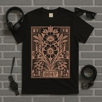 8647 Subtle Anti Trump Anti Maga 86 47 Floral Boho Style T-Shirt