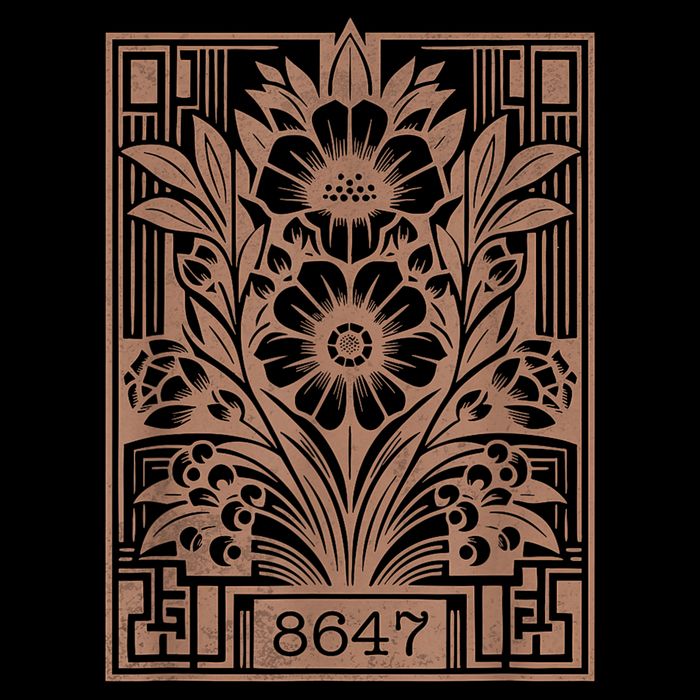 8647 Subtle Anti Trump Anti Maga 86 47 Floral Boho Style T-Shirt