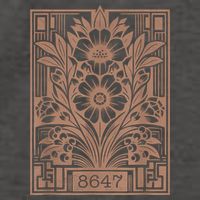 8647 Subtle Anti Trump Anti Maga 86 47 Floral Boho Style Vector Backpack