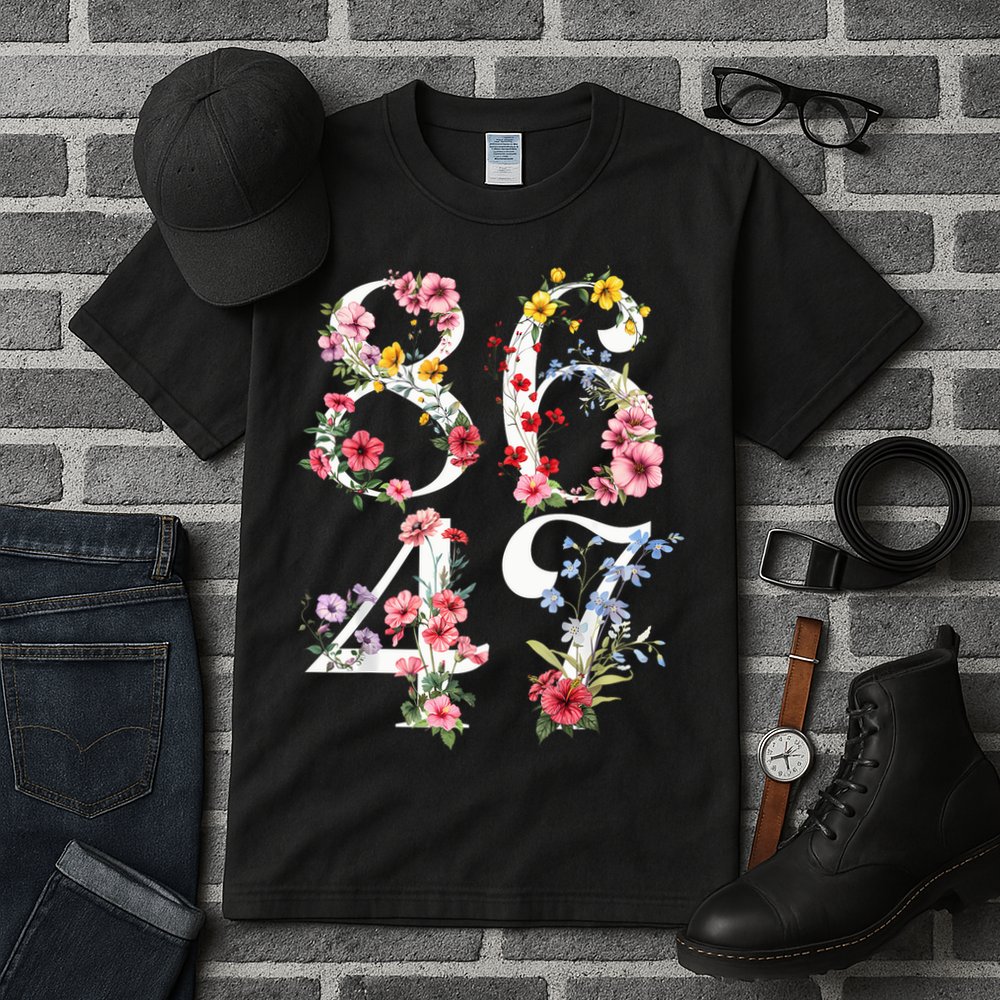 8647 Subtle Anti 45 47 Funny 86 47 Floral Boho Feminist Tall T-Shirt