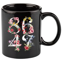 8647 Subtle Anti 45 47 Funny 86 47 Floral Boho Feminist 11oz C Handle Ceramic Mug